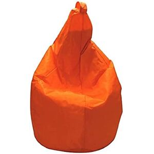 Talamo Italia Dmora Pouf de couleur unie, couleur orange, Dimensions 80 x 120 x 80 cm - Publicité