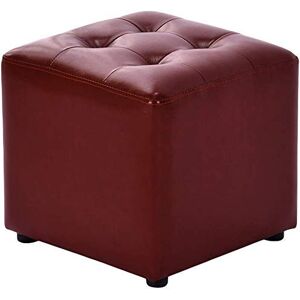 CCKUHN Repose-Pieds, Pouf Cube rembourré, Pouf, Repose-Pieds carré en Bois Massif, Table Basse de Salon, Petit Banc (Jaune 35,6 x 35,6 x 33 cm) (Rouge 35,6 x 35,6 x 33 cm) - Publicité