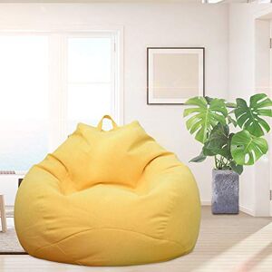 harupink Housse de Pouf Poire sans Remplissage XL(100 x 120) pour Adulte et Enfants, Pouf Géant en Tissu, Pouf de Salon, pour Grand Canapé, Fauteuil de Salon pour Intérieur Extérieur (Jaune) - Publicité