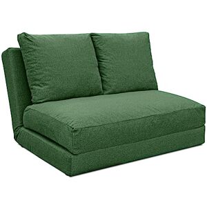 EVERGREENWEB MATERASSI & BEDS EVERGREENWEB Canapé lit Convertible Futon 2 Places, lit de canapé Multifunction, Canapé-lit Pliant de Haute qualité, Matelas de Sol futon avec Oreiller, canapé-lit Pliant au Sol Vert Hoshi - Publicité