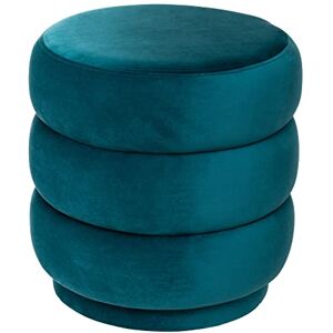 ATMOSPHERA CREATEUR D'INTERIEUR Atmosphera Pouf Sinan Bleu Canard en Velours - Publicité