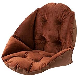 Marbeine Coquille Forme Coussin Doux avec Dossier Pad Tout Couvert Coquille Velours Douillet Elastique pour Chaise Jardin et Fauteuil (Marron) - Publicité