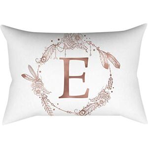 POPLY Coussin en Polyester Simple Lettre avec Poudre Doré Rose Est Une Taie d'oreiller Câlin 30x50 cm - Publicité