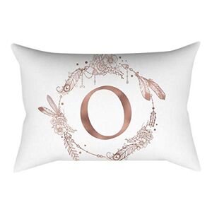 POPLY Coussin en Polyester Simple Lettre avec Poudre Doré Rose Est Une Taie d'oreiller Câlin 30x50 cm - Publicité