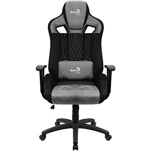 Aerocool EARL, chaise de jeu, AeroSuede respirant, dossier réglable, gris - Publicité