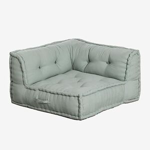 SKLUM Canapé d'angle modulable en Coton Dhel Vert Sapin - Publicité