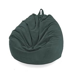 FANSU Pouf Poire sans Remplissage, Couleur Unie Pouf pour Enfant Ado Adulte, Pouf Salon Chambre, Uniquement Housse Sac Haricots, Polyvalent Pouf de Rangement (70x80cm,Vert foncé) - Publicité