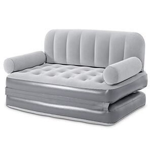 Bestway Canapé-air Convertible en lit Gonflable avec Pompe électrique intégrée 188 x 152 x 64 cm, 75079, Couleur - Publicité