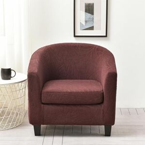 Morbuy Imperméable ousse de Fauteuil Cabriolet 2 Pieces, Housse Fauteuil Club 1 Place Extensible Housse Fauteuil Chesterfield avec Accoudoir pour Salle à Manger (Marron) - Publicité