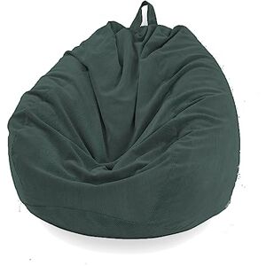 Mateju Pouf Poire Adulte et Enfants, Pouf Geant Chambre, Bean Bag Chair, pour Grand Canapé, Chaise Longue Grande, Fauteuil de Salon pour Intérieur Extérieur Jardin (S,Vert foncé) - Publicité