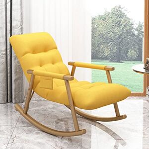 ZYWWW Fauteuil à Bascule en Tissu du Milieu du siècle, Fauteuil à Bascule de Loisirs, Fauteuil à Bascule de Salon, Fauteuil inclinable pour garçon Paresseux, Chaise de Sieste pour Adulte, Chaise d - Publicité