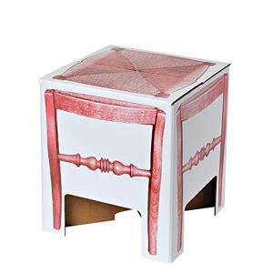 Daycollection FITIPOCU4 4 Me K Pouf en Carton Rouge 30 x 30 x 33 cm - Publicité