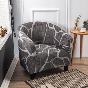 Morbuy Housse de Fauteuil Cabriolet Chesterfield Extensible Impression Housse de Fauteuil Club Chair Revêtement de Chaise Lavable, Protection de Meubles pour Le Salon (Gris foncé) - Publicité