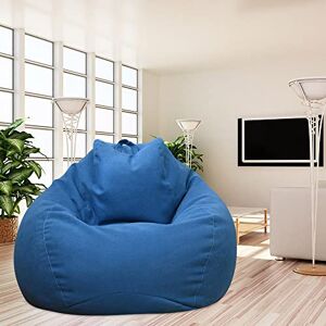 BAODBF Pouf sans Remplissage,Housse de Pouf sans Remplissage,Pouf Chambre sans Remplissage,Housse Pouf Poire sans Remplissage pour Chambre,Salon,Bureau(100×120cm,Bleu) - Publicité