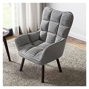 RKJDMSWJ Canapé inclinable en Velours avec Repose-Pieds et Pieds en Bois Massif, fauteuils rembourrés en Tissu à Dossier Haut, Chaise Longue de Lecture pour Le Salon (Couleur : Gris, Taille : sans re - Publicité