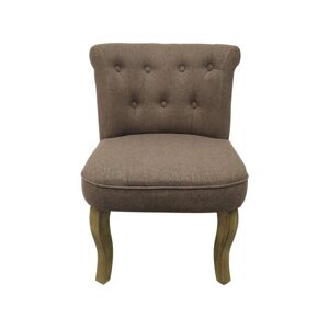 Conforama Fauteuil en tissu MARKI coloris taupe