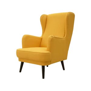 Conforama Fauteuil en tissu WILLY 2 coloris jaune