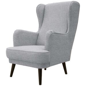 Conforama Fauteuil en tissu WILLY 2 coloris gris clair