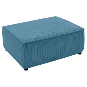 Pouf en velours BOBOCHIC NIHAD  coloris bleu - Publicité