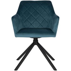 Conforama Chaise en tissu DIAMOND coloris bleu clair