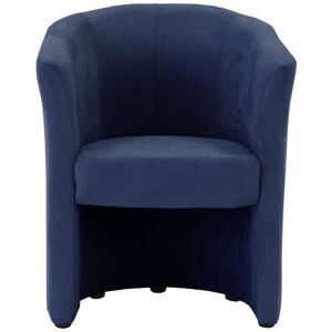 Conforama Fauteuil fixe NAOMI coloris bleu