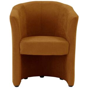 Conforama Fauteuil fixe NAOMI coloris terracotta