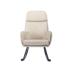 Conforama Fauteuil à bascule ROLLIN Coloris beige