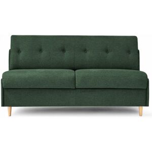 ROUBAIX - Canape lit sans accoudoirs 2 places - Tweed - Couchage 120 x 190 cm - Largeur 150 cm Sommier doubles lattes larges Vert sapin