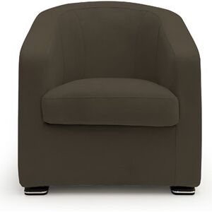 ALTEREGO DIVANI Fauteuil Pollon tissu dublin marron