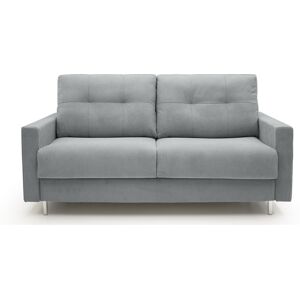 ALTEREGO DIVANI Canapé lit Rocky canapé convertible 3 places gris clair 140cm