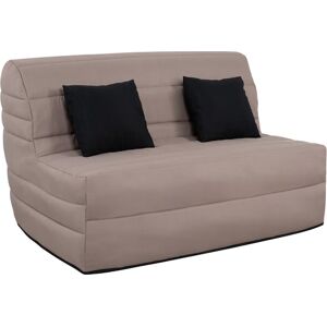 UB DESIGN Canapé lit Alix BZ 140 mousse 35 kg couette taupe