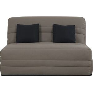 UB DESIGN Canapé lit Wanda Slyde 140 ressorts couette taupe