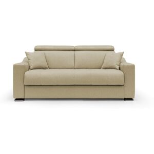 ALTEREGO DIVANI Canapé lit Noah canapé 3 places convertible taupe 160 cm