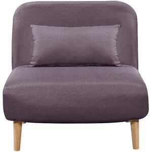 Loungitude Banquette convertible BZ 1 place BIRDY - Violet Violet Tissu - Publicité