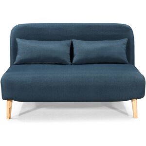 Loungitude Banquette convertible BZ 2 places BIRDY - Bleu pétrole Bleu pétrole Tissu - Publicité