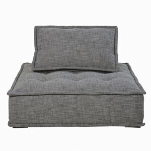 Maisons du Monde Chauffeuse pour canape modulable gris charbon