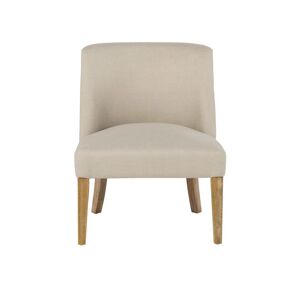 Maisons du Monde Fauteuil en lin beige Beige 58.5x74x63cm