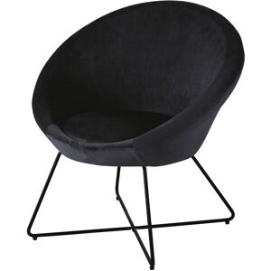 Maisons du Monde Fauteuil en velours noir - Publicité