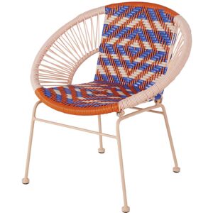 Maisons du Monde Fauteuil enfant en metal tricolore