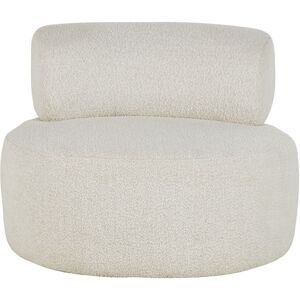 Maisons du Monde Fauteuil pivotant bouclettes gris clair