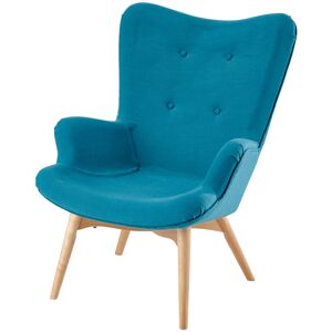 Maisons du Monde Fauteuil style scandinave bleu pétrole - Publicité