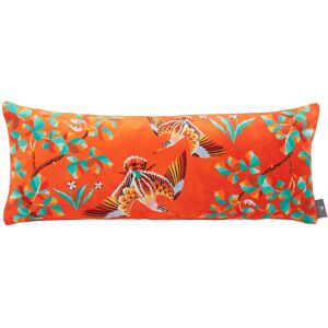 ART Coussin bécasse velours Orange 25 x 60 - Publicité