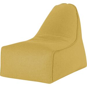 Sitting Point Fauteuil d'interieur aspect feutre moutarde