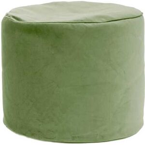 Jumbo Bag Pouf rond d'intérieur en velours sauge