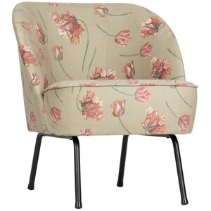 WOOOD Fauteuil crapaud fleuris - BePureHome Beige 70x69x57cm