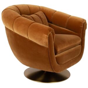 Dutchbone Fauteuil lounge en coton marron