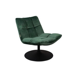 Dutchbone Fauteuil lounge en velours vert