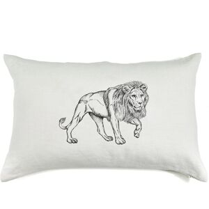 Lo de Manuela Coussin en lin pur lave Lion 40x60