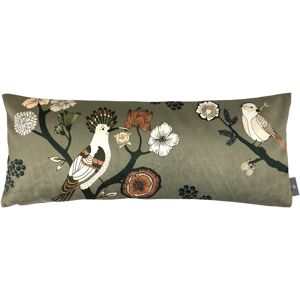 ART Coussin imprimé les oiseaux made in france vert 22x58 - Publicité