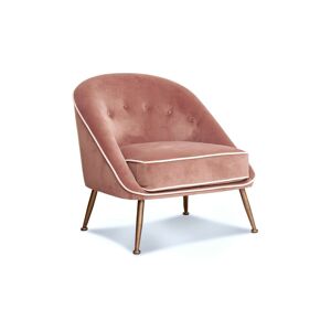 PIB Fauteuil crapaud en velours rose - Publicité